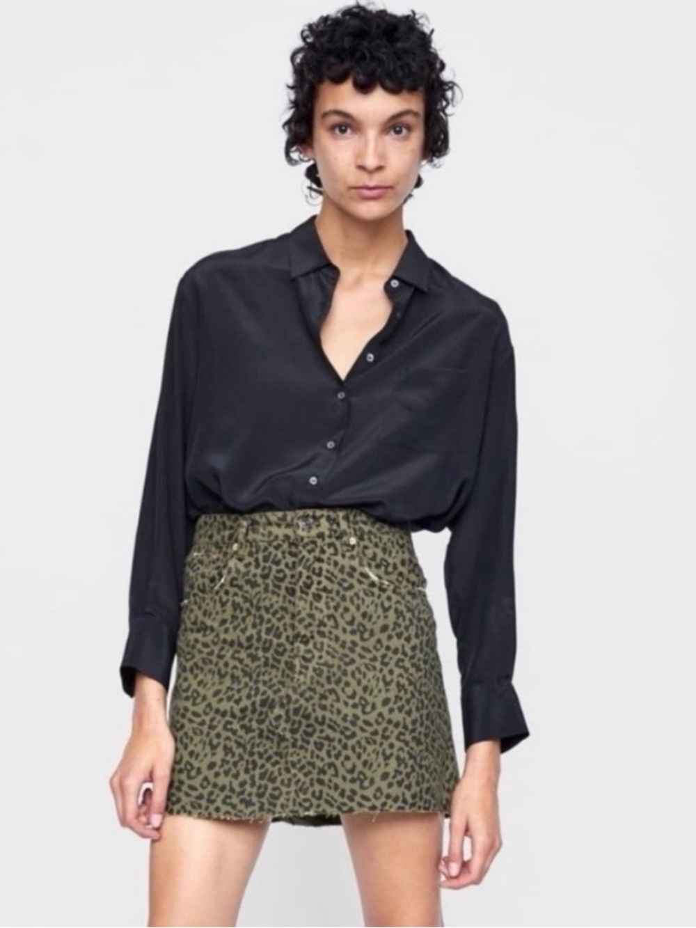 Zara Animal Cheetah Print Mini Skirt/ shorts Women's